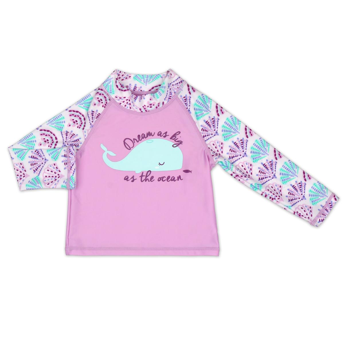 Peanut Shell Children's Swimwear 3pc Set Purple