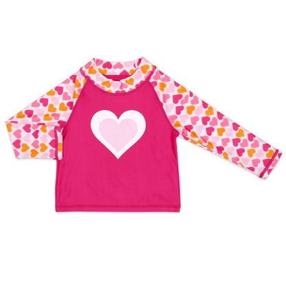 Peanut Shell Children's Swimwear 3pc Set Purple