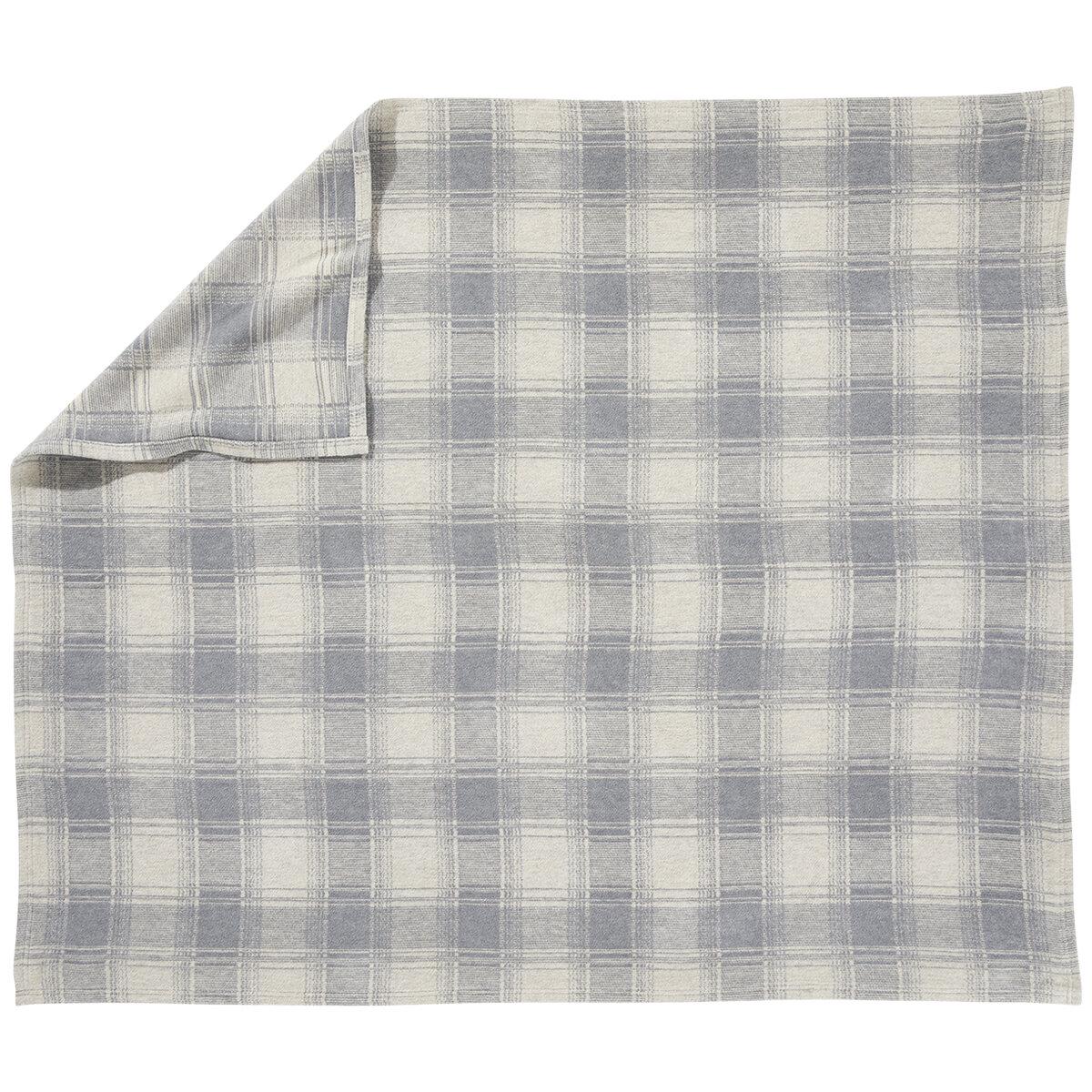 Pendleton Cotton Throw 2 Piece Set Thunder Basket Navy