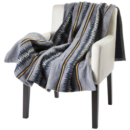 Pendleton Cotton Throw 2 Piece Set Thunder Basket Navy