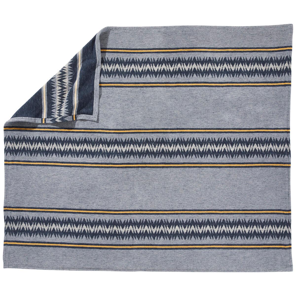 Pendleton Cotton Throw 2 Piece Set Thunder Basket Navy