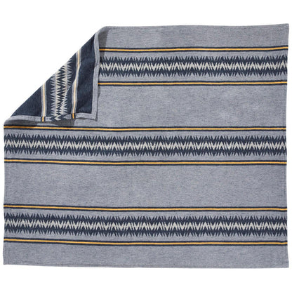 Pendleton Cotton Throw 2 Piece Set Thunder Basket Navy