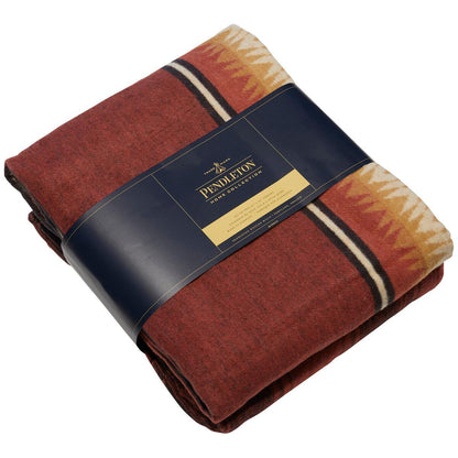 Pendleton Cotton Throw 2 Piece Set Thunder Basket Navy