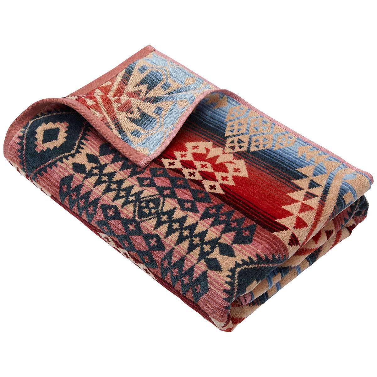 Pendleton Jacquard Bath Towel Chief Joseph Grey