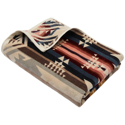 Pendleton Jacquard Bath Towel Chief Joseph Grey
