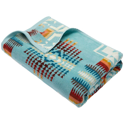 Pendleton Jacquard Bath Towel Chief Joseph Grey