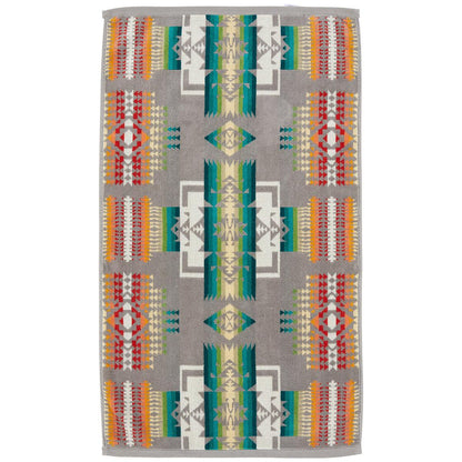 Pendleton Jacquard Hand Towel Chief Joseph Aqua