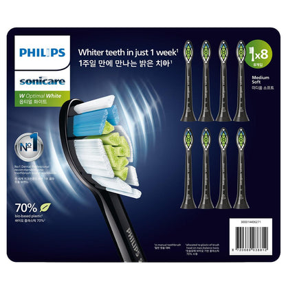 Philips Sonicare W2 Optimal Standard Brush Heads 8 Pack White