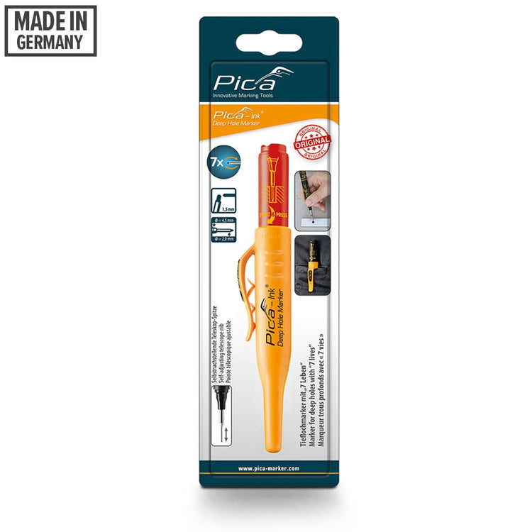 Pica-Ink Deep Hole Marker Red Blister 150 40 SB
