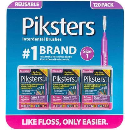 Piksters Interdental Brushes 120 Pack Size 0