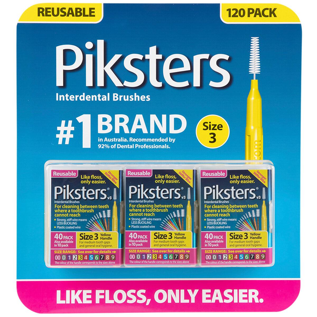 Piksters Interdental Brushes 120 Pack Size 0