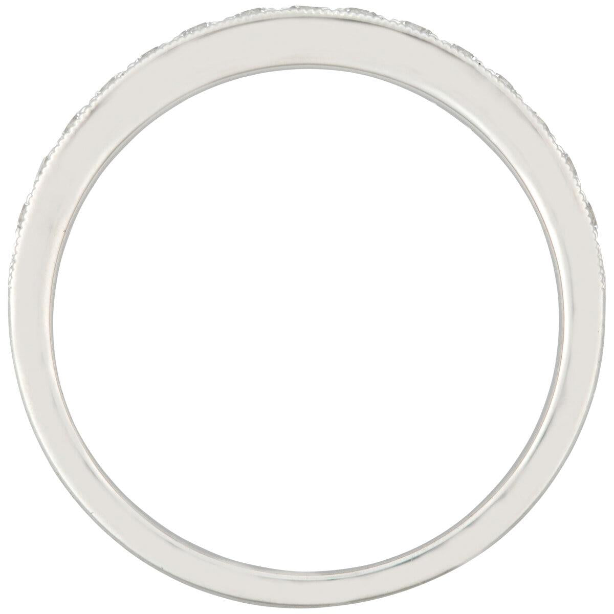 Platinum 0.25ctw Round Diamond Anniversary Band
