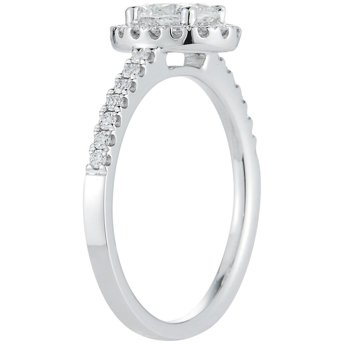 Platinum 1.14ctw Diamond Bridal Set 0.70ctw Oval Centre