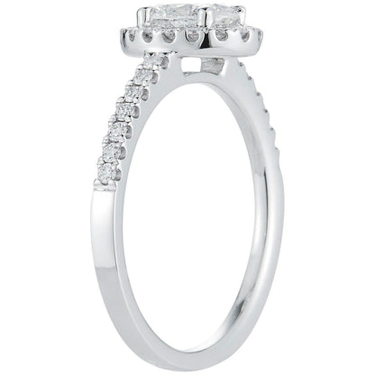 Platinum 1.14ctw Diamond Bridal Set 0.70ctw Oval Centre