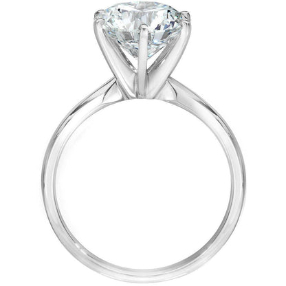 Platinum Round Brilliant 10.03ctw Diamond Solitaire Ring