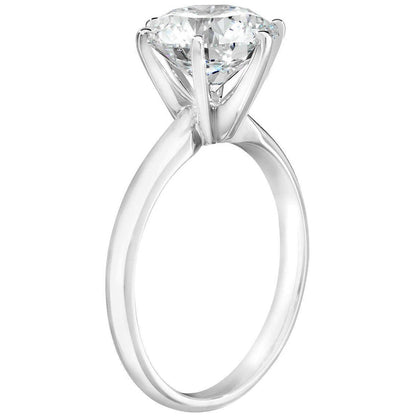 Platinum Round Brilliant 10.03ctw Diamond Solitaire Ring