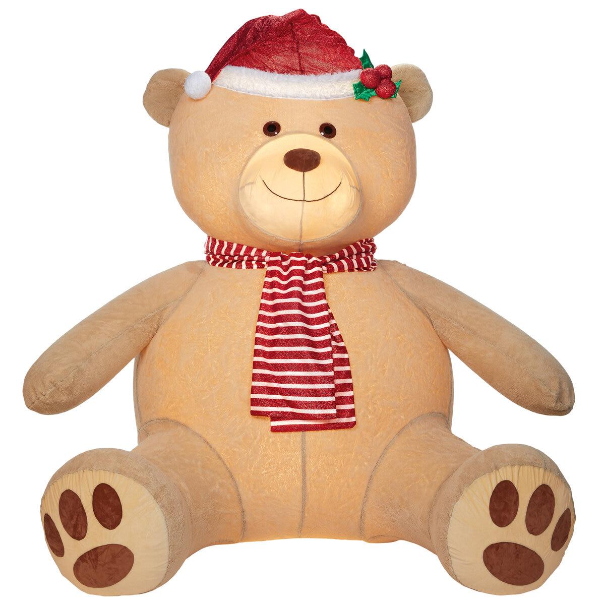 Plush Inflatable Teddy Bear With Lights 2.4M
