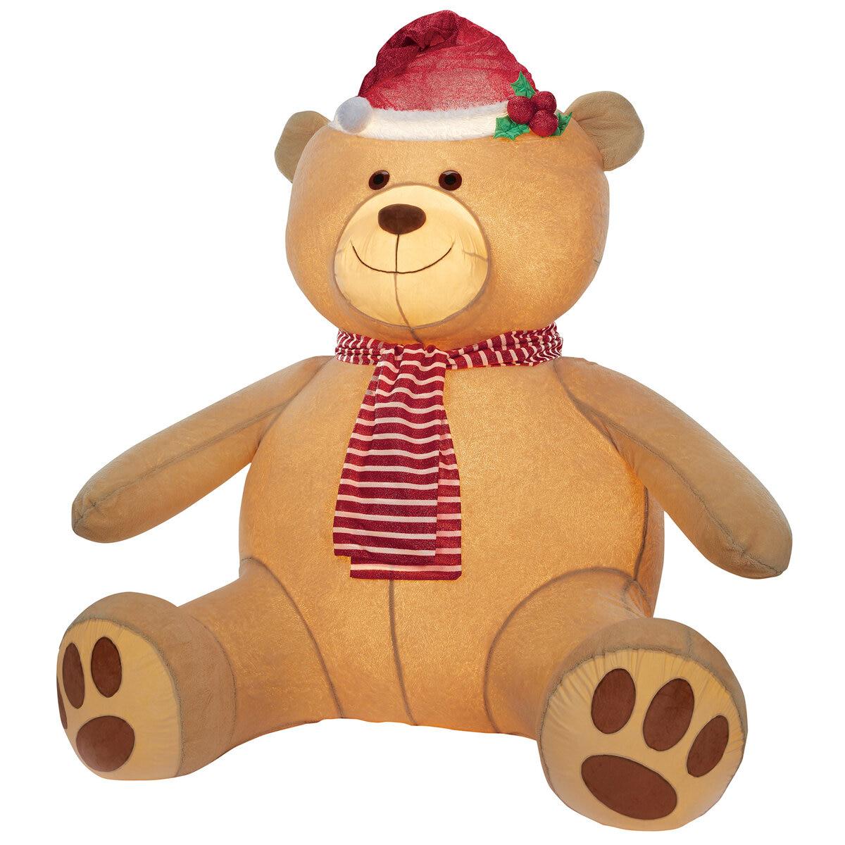Plush Inflatable Teddy Bear With Lights 2.4M