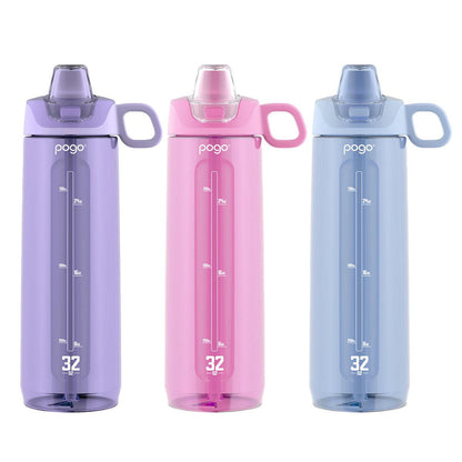 Pogo Tritan Water Bottle 946 ml x 3 Piece Storm Black Grey