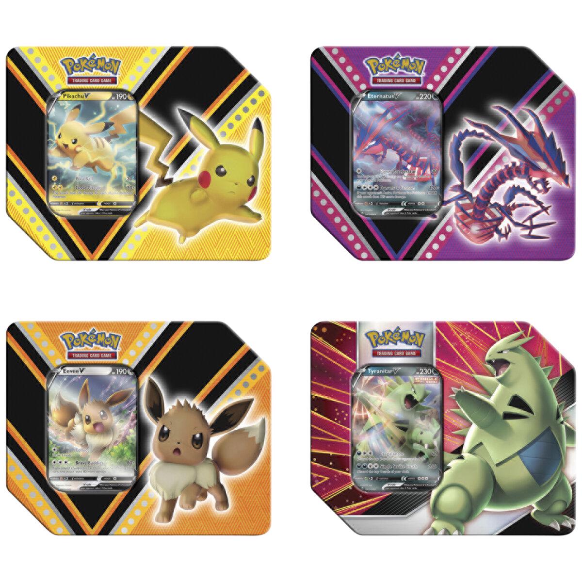 Pokemon TCG V-Tins 4 Pack Tyrannitar