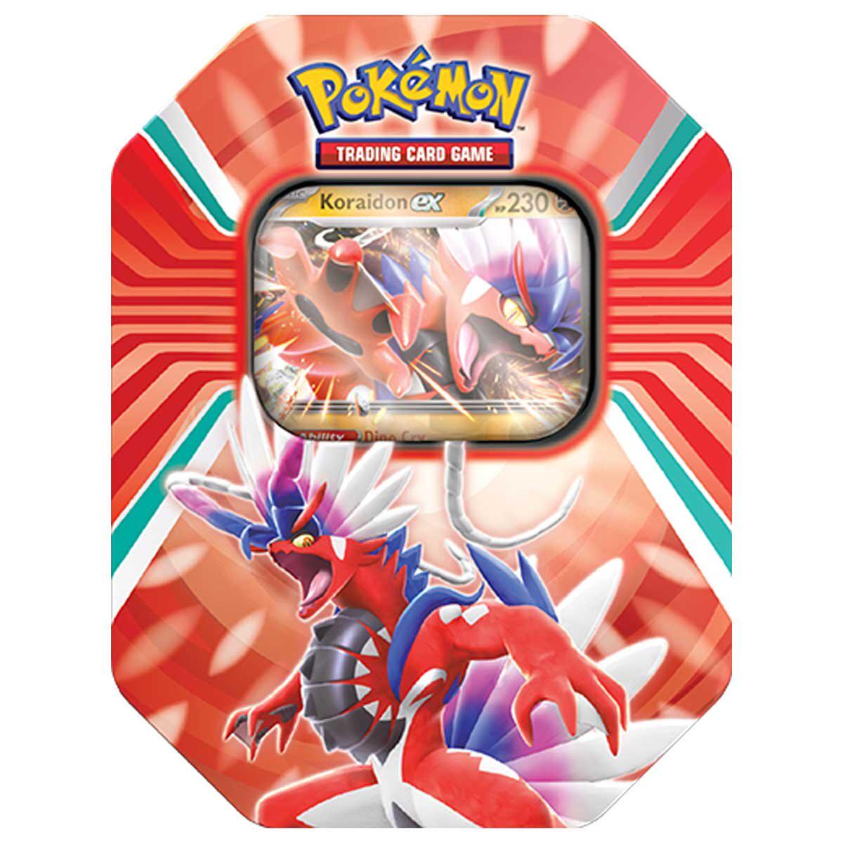 Pokmon TCG Paldea Legends V Tin And Window Tin Koraidon