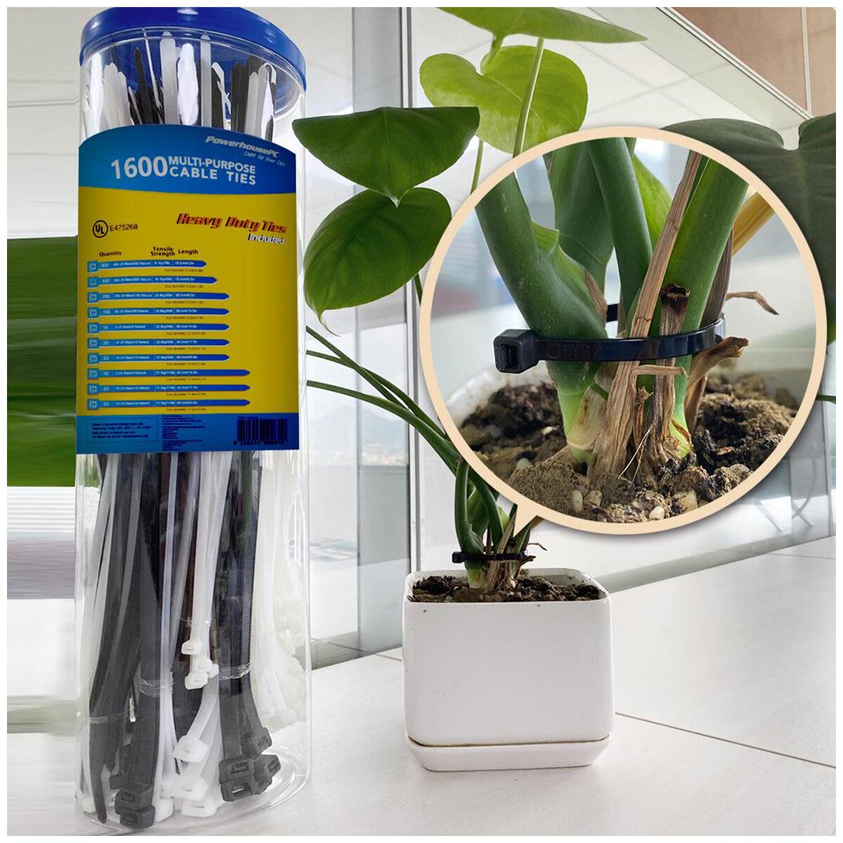 Powerhouse PC Heavy Duty Multi-Purpose Cable Tie 1600 Pieces