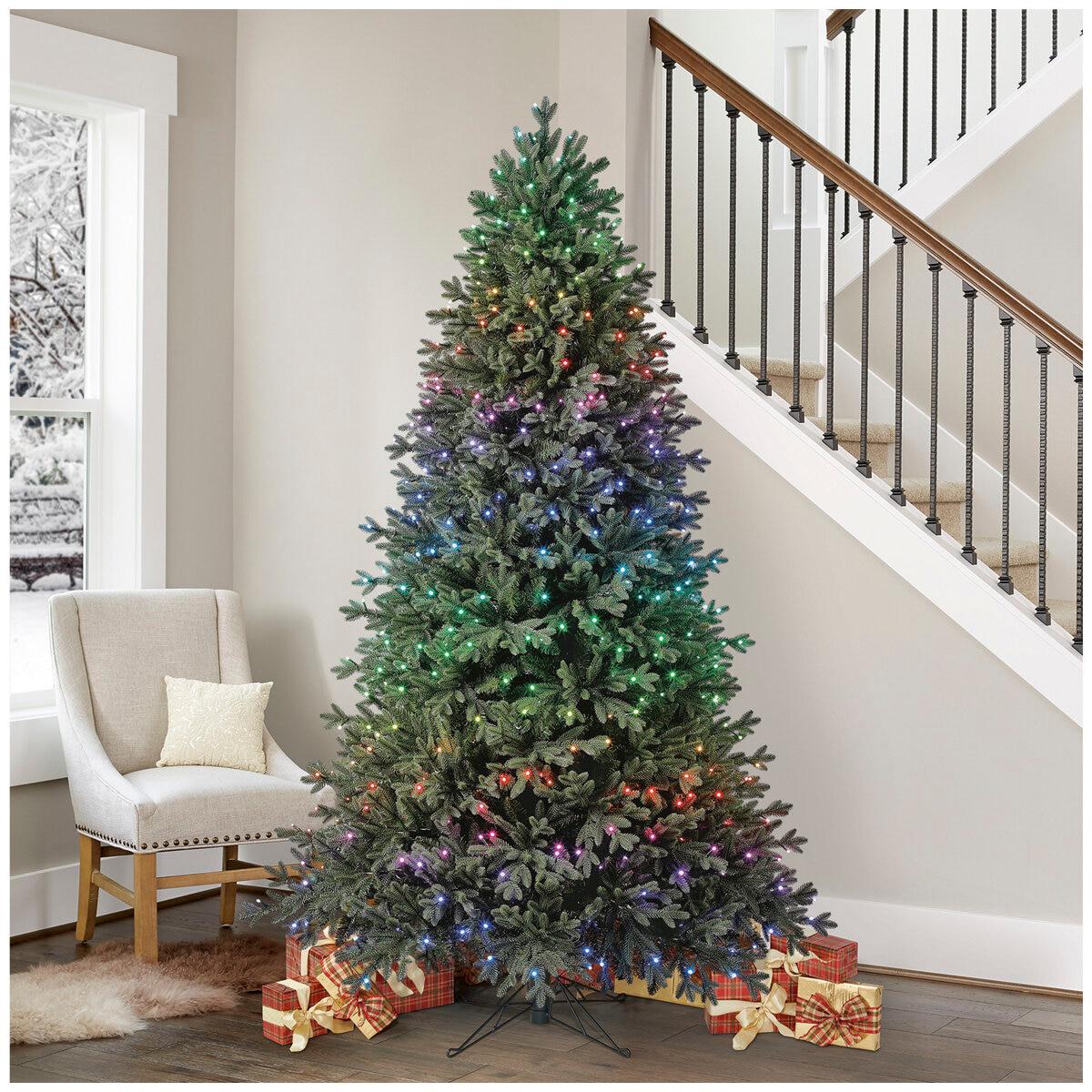 Pre-Lit Aspen Evergreen Classics Twinkly Artificial Christmas Tree 2.2M