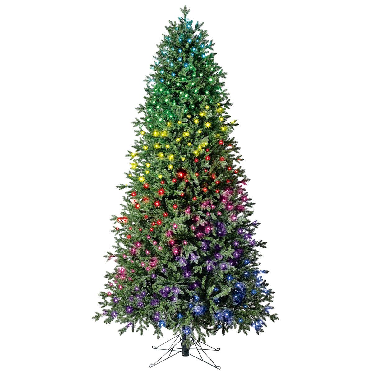 Pre-Lit Aspen Evergreen Classics Twinkly Artificial Christmas Tree 2.2M