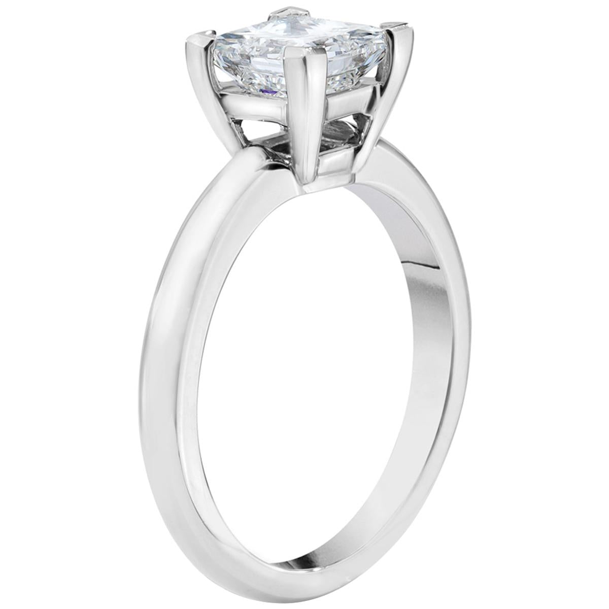 Princess Cut 3.00ctw Diamond Platinum Ring