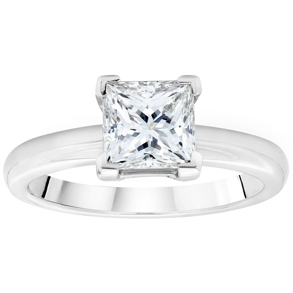 Princess Cut 3.00ctw Diamond Platinum Ring