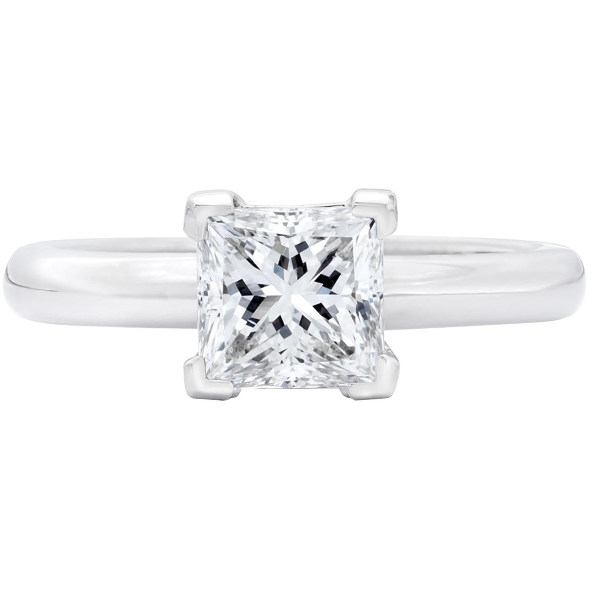 Princess Cut 3.00ctw Diamond Platinum Ring