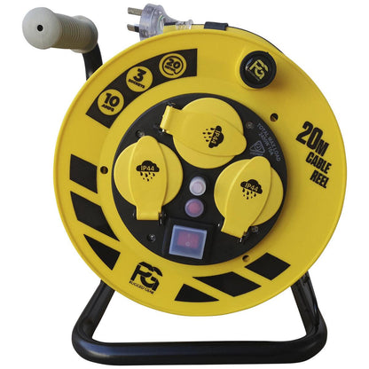 Proglo Heavy Duty Cable Reel 20M Yellow/Black