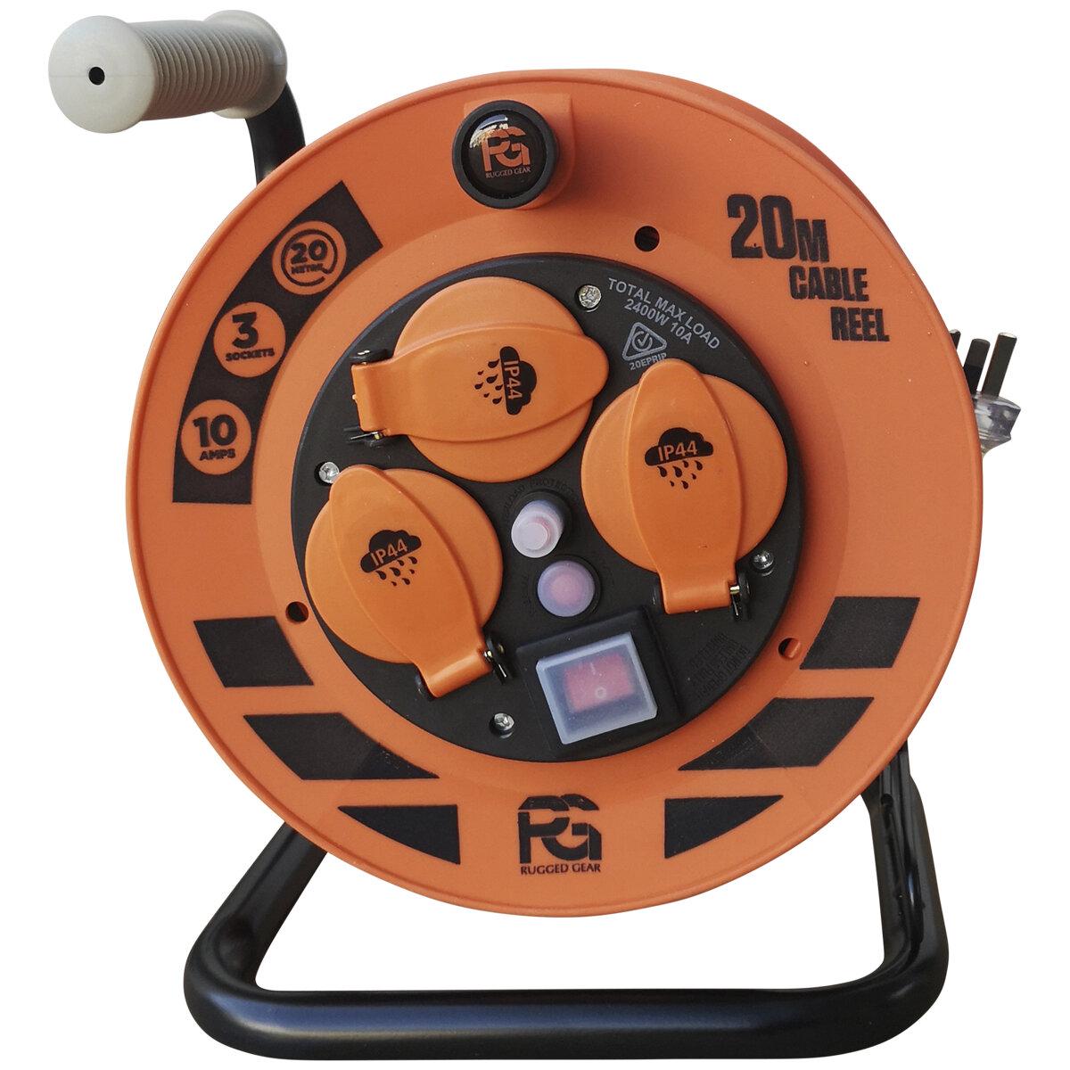 Proglo Heavy Duty Cable Reel 20M Yellow/Black