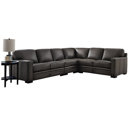 Prospera Home Luca Leather Sectional White