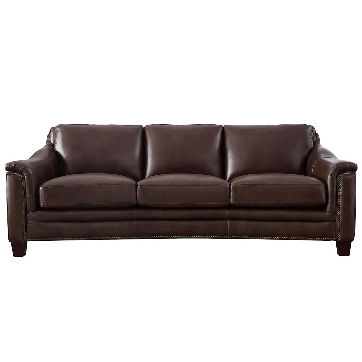 Prospera Home Wynwood Leather Sofa Brown