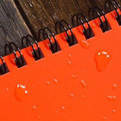 RITE IN THE RAIN Side Spiral 4.625 X 7 Polydura Notebook - Universal - Blaze Orange XROR73