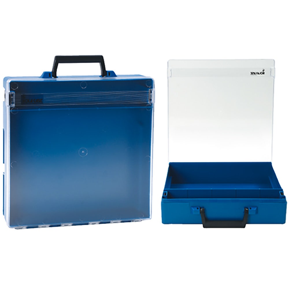 ROLACASE 370x370x85mm Blue Empty Storage Case with Clear Lid ROLRC002 CL
