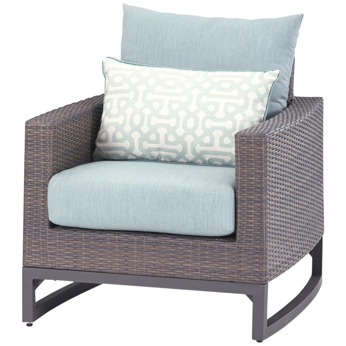 RST Brands Milea Outdoor Seating 7 Piece Set Blue