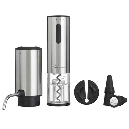 Rabbit Electric Corkscrew And Wine Aerator 5 Piece Set