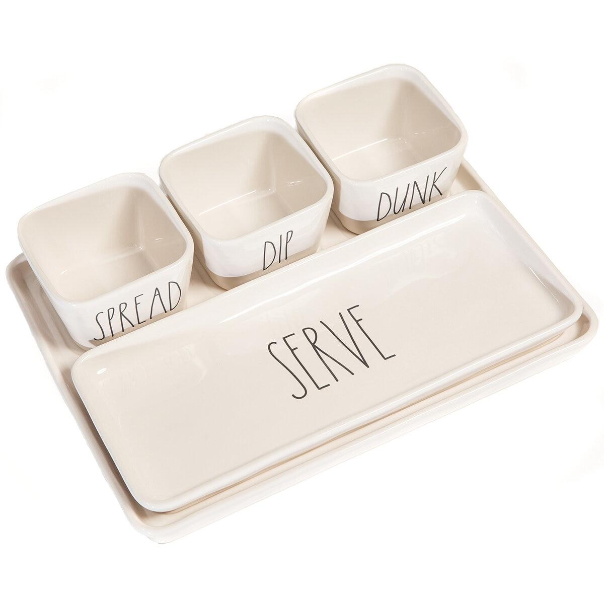 Rae Dunn Serving Set 5 Piece