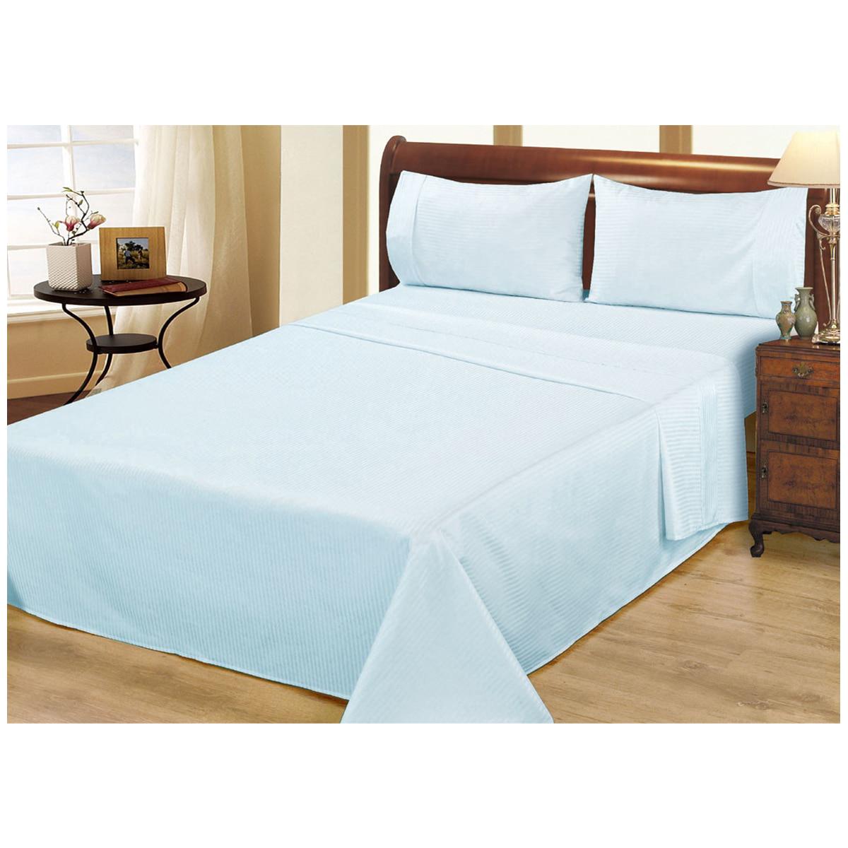 Ramesses 1000 Thread Count Pima Cotton Narrow Stripe King Sheet Set