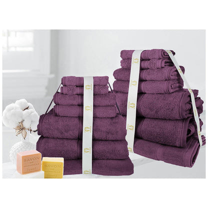 Ramesses 100% Cotton Towel Soft Pink 14 Piece Set