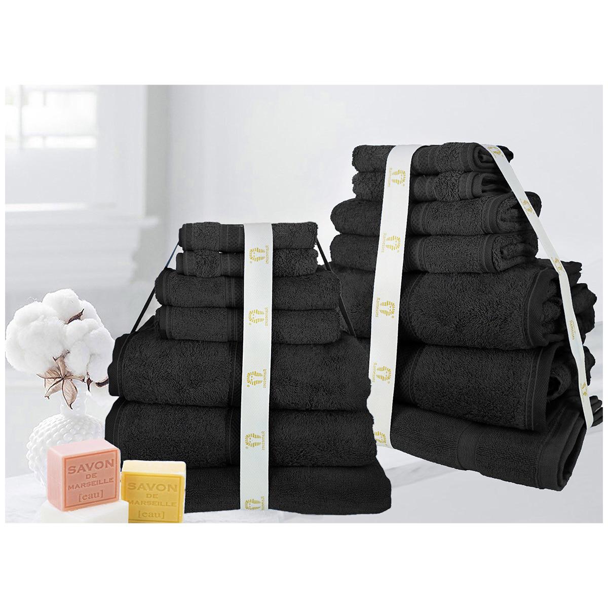 Ramesses 100% Cotton Towel Soft Pink 14 Piece Set