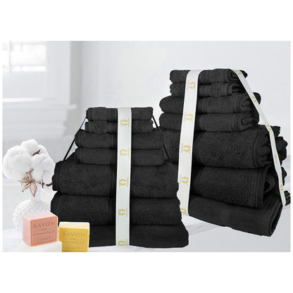 Ramesses 100% Cotton Towel Aubergine 14 Piece Set