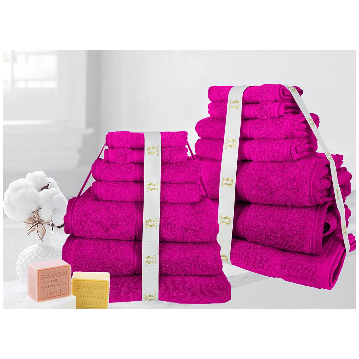 Ramesses 100% Cotton Towel Black 14 Piece Set