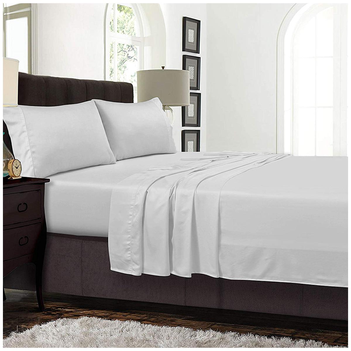 Ramesses 1200 Thread Count Super King Sheet Set Charcoal