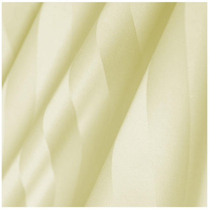 Ramesses 1200 Thread Count Cotton Sateen Stripe Queen Quilt Cover Set Cream