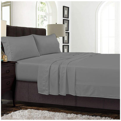 Ramesses 1200 Thread Count Queen Sheet Set Silver