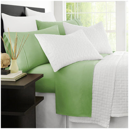 Ramesses 2000 Thread Count Bamboo Queen Sheet Set Avocado