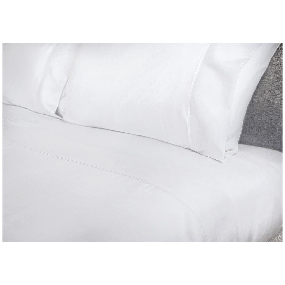 Ramesses 2000 Thread Count Bamboo Queen Sheet Set White